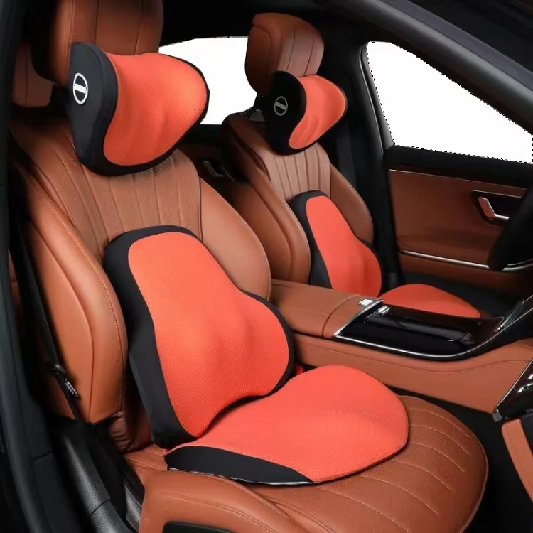 Universal vehicle inner accessories car pillow seat cushion lumbar support combination Custom Neck Pillow