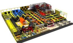 Big Bungee Trampoline Park Kids Trampoline Children and Adults without Protective Net New Customized Design Commercial Indoor