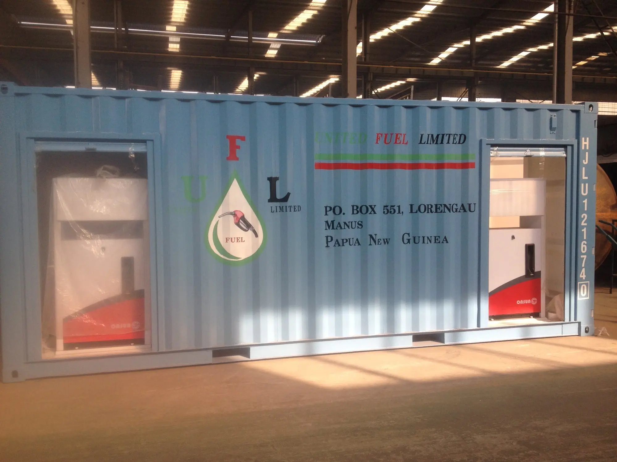 Factory customized 20ft 40ft container mobile fuel station