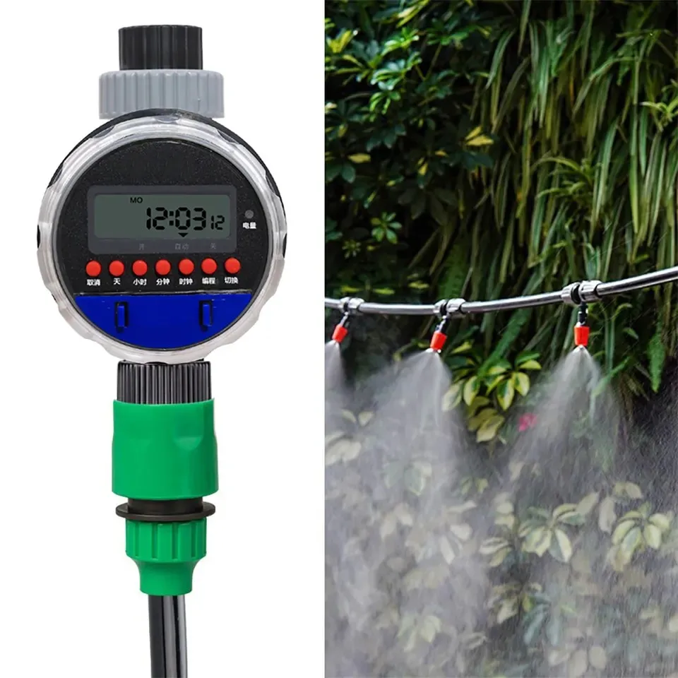 LED Electronic Garden Water Timer LCD Home Irrigation Timer for Watering Plastic Material