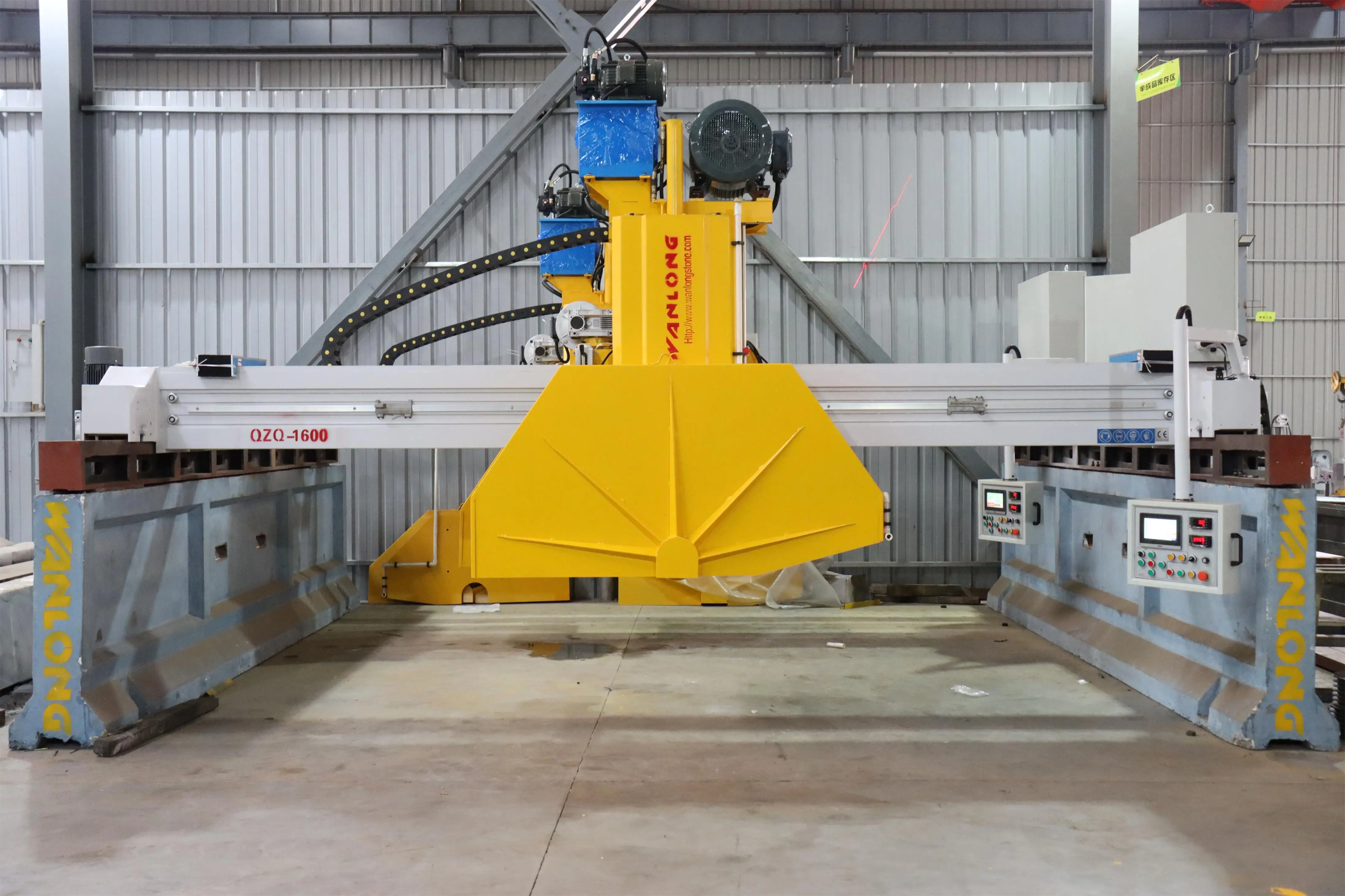 WANLONG Stone Machinery QZQ-900/1200 Laser Bridge Cutting Machine for Tombstone Monument