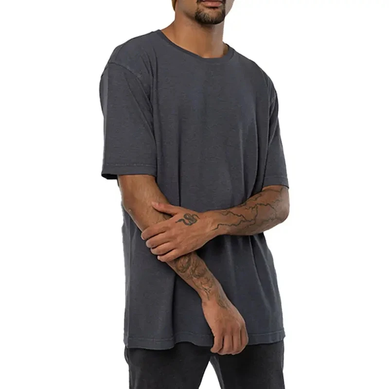 Hot Sale Custom Plain Fashion Basic Organic Cotton Hemp T Shirt For Men