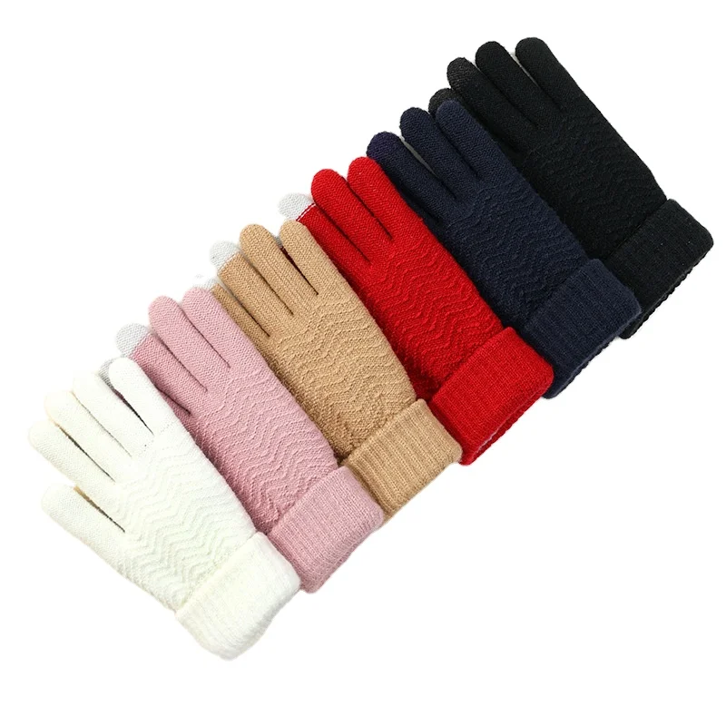 Warm Touch Screen Women Winter Gloves Outdoor Sports Riding Gloves