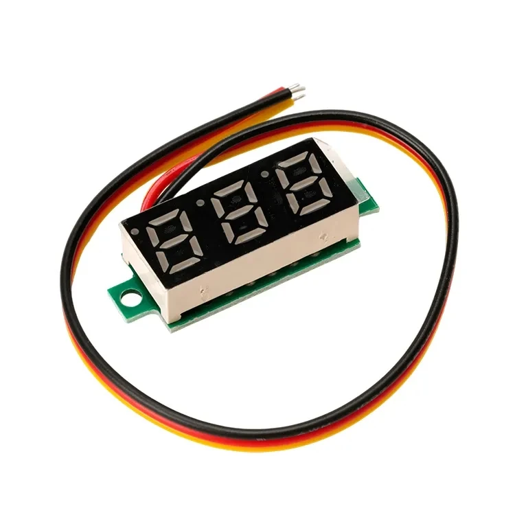 Digital tube DC voltmeter 0.56-inch LED digital voltmeter DC4.5V-30.0V reverse connection protection