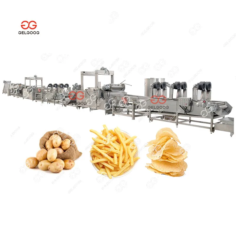 Machine Chips Potatoes Gas Equipment For French Fries Processor Equipment Professional French Fries Maker