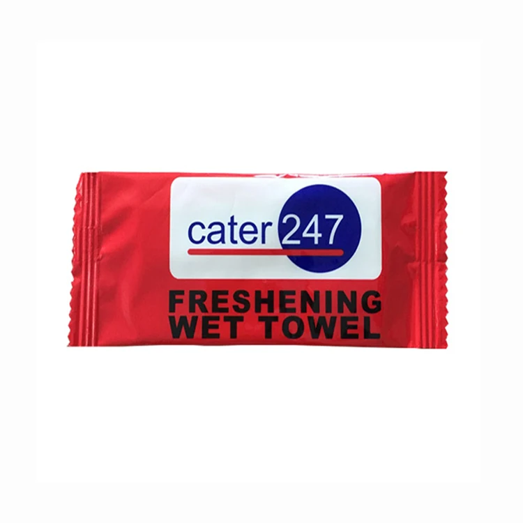 Customized Individual Wrapped Refreshing Cleaning Wet Tissue Wipes for Restaurants