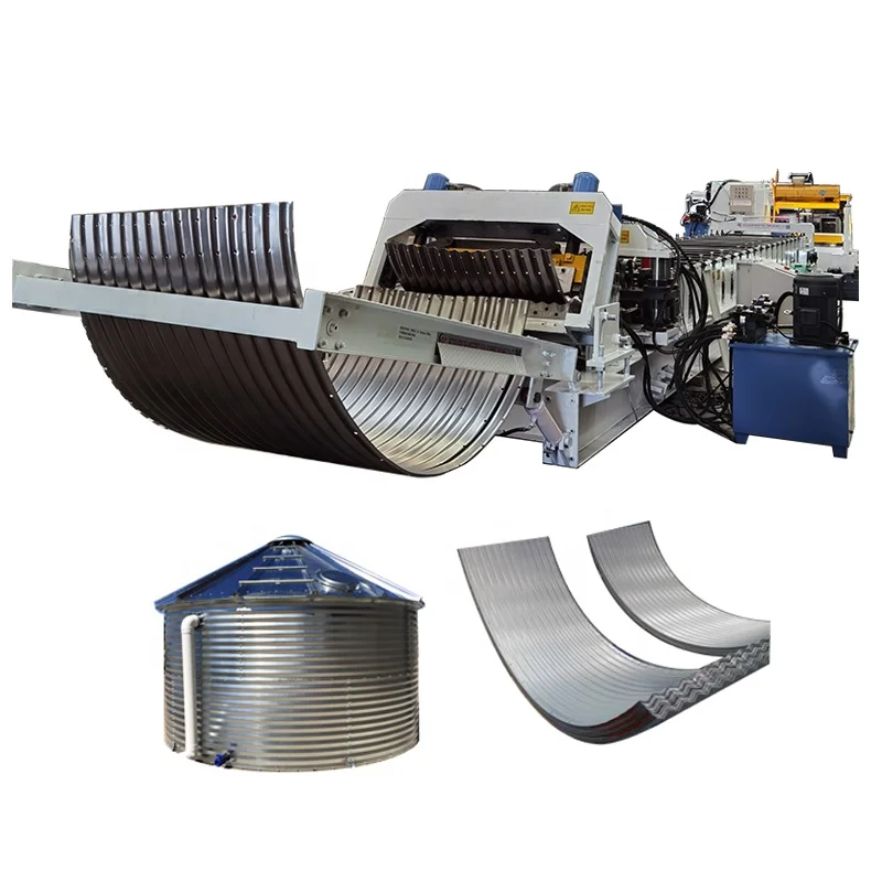 Automatic Galvanized Steel Silo Production Line Grain Bin Silo Wall Roll Forming Machine for Roof Use