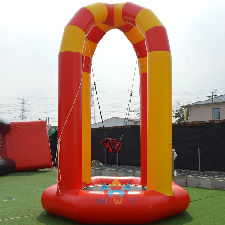 kids screaming inflatable Soft Bungee, inflatable bungee jumping, inflatable bungee trampoline
