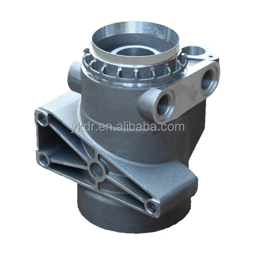 China foundry supply OEM casting aluminum parts and CNC components as brushed aluminum flange aluminum gravity casting