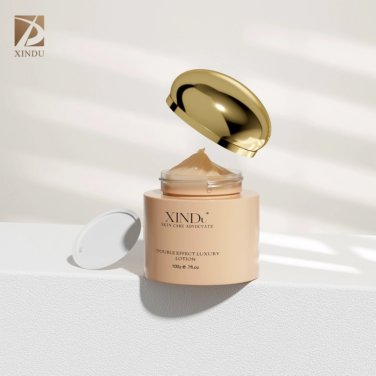 50g Empty Skin Care Bottle 4oz 100g Facial Cream Cosmetic White Glass Round Ball Cream Jar With Golden Lid