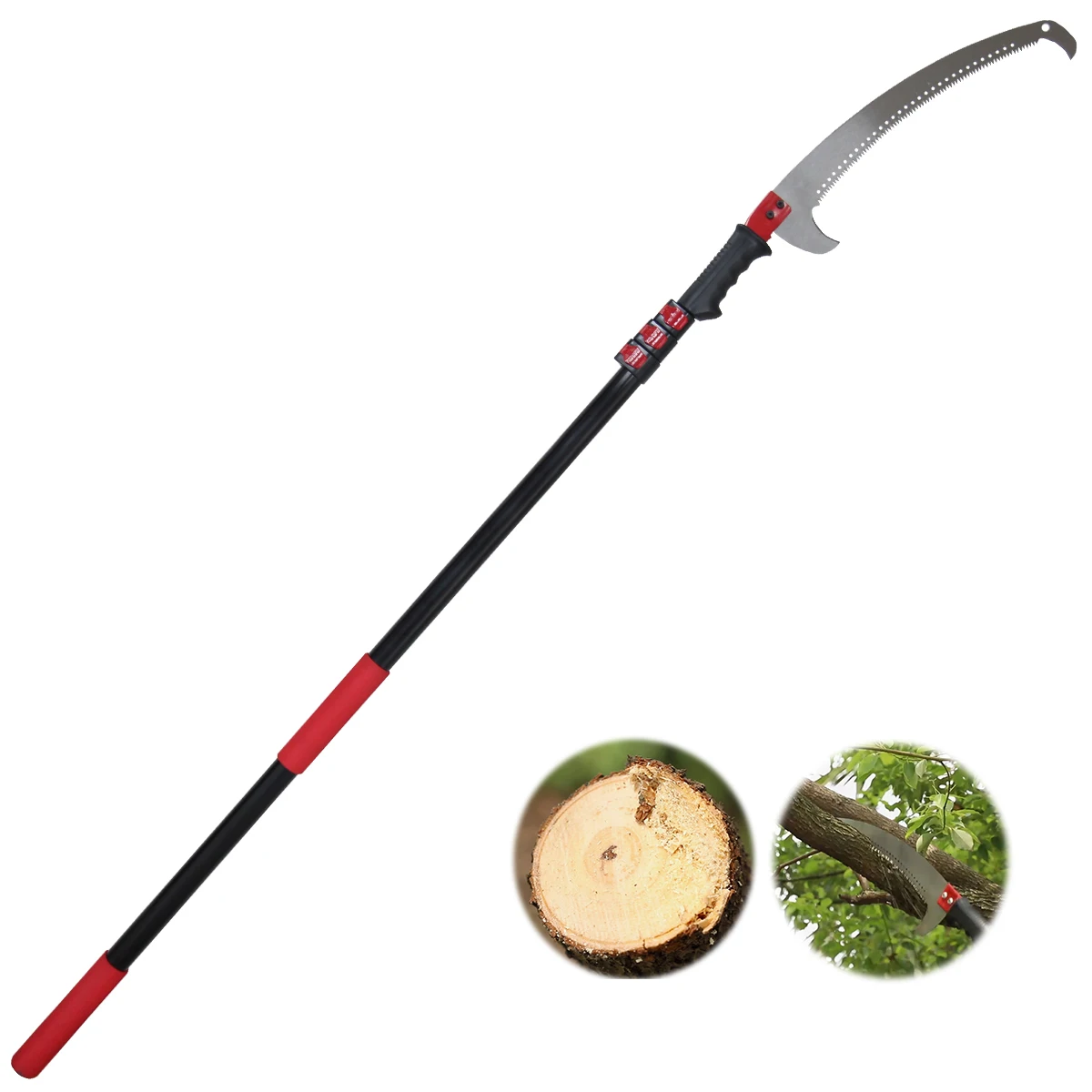 Extentool Telescopic Pole Hand Saw Strong Pruning Saw telescopic pole with tree pruning saw for Trimming Tree Branches