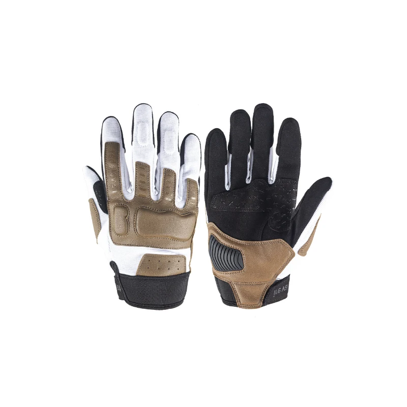 Verchoo 2023 Retro Motorcycle Riding Gloves Touch Screen Motocross Racing Gloves Breathable Motorbike Cycling Bike Hand Gloves