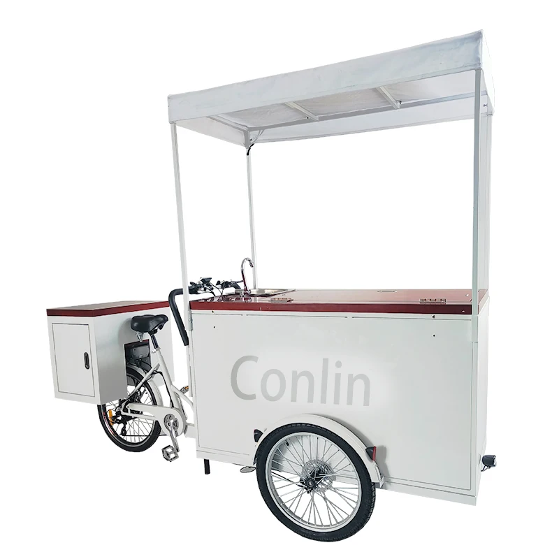 Customized Mobile Street Cafe Bicycle Bike Coffee Vending Cafe Bike For Sale