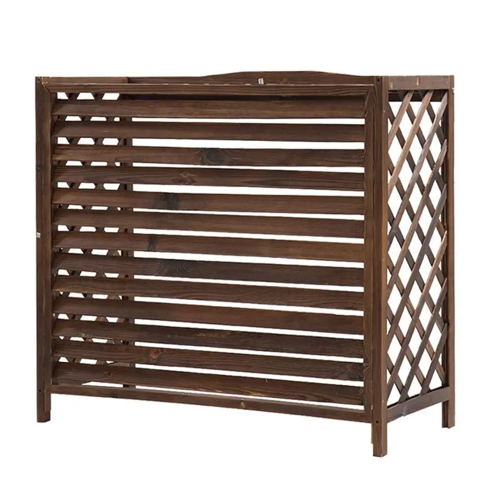 
Outer Cover Louvered wood frame air conditioner cover outdoor 