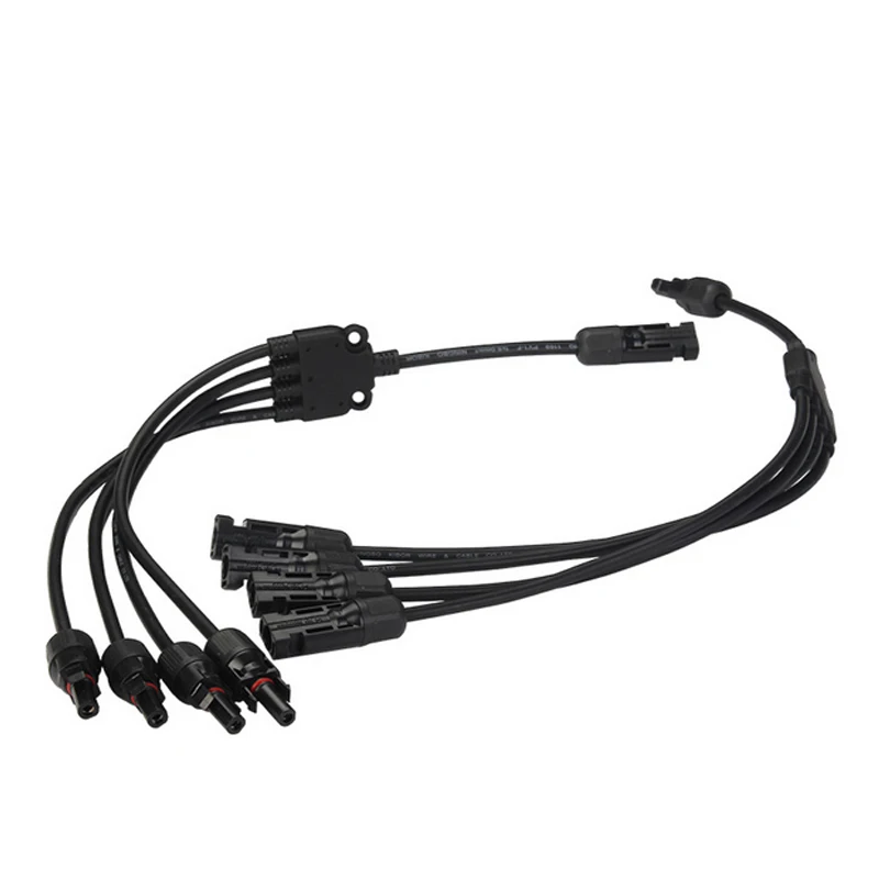 IP67 Solar cable parallel connector 4 to 1 Y branch PV connector for solar system