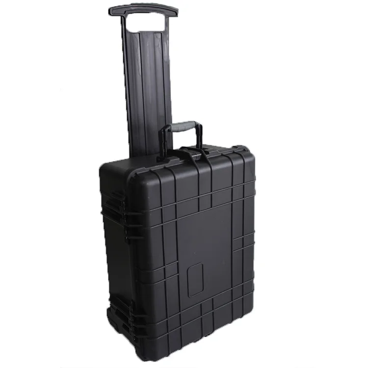 plastic trolley  rolling tool box case with foam insert manufacturer Hard plastic  trolley tool box with wheels