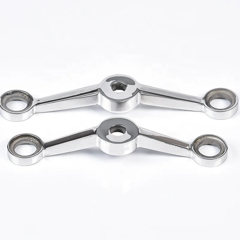 Building Glass Walls Fittings 304 Stainless Steel 180 Degree Glass Spider Accessories for Building Curtain Glass Wall