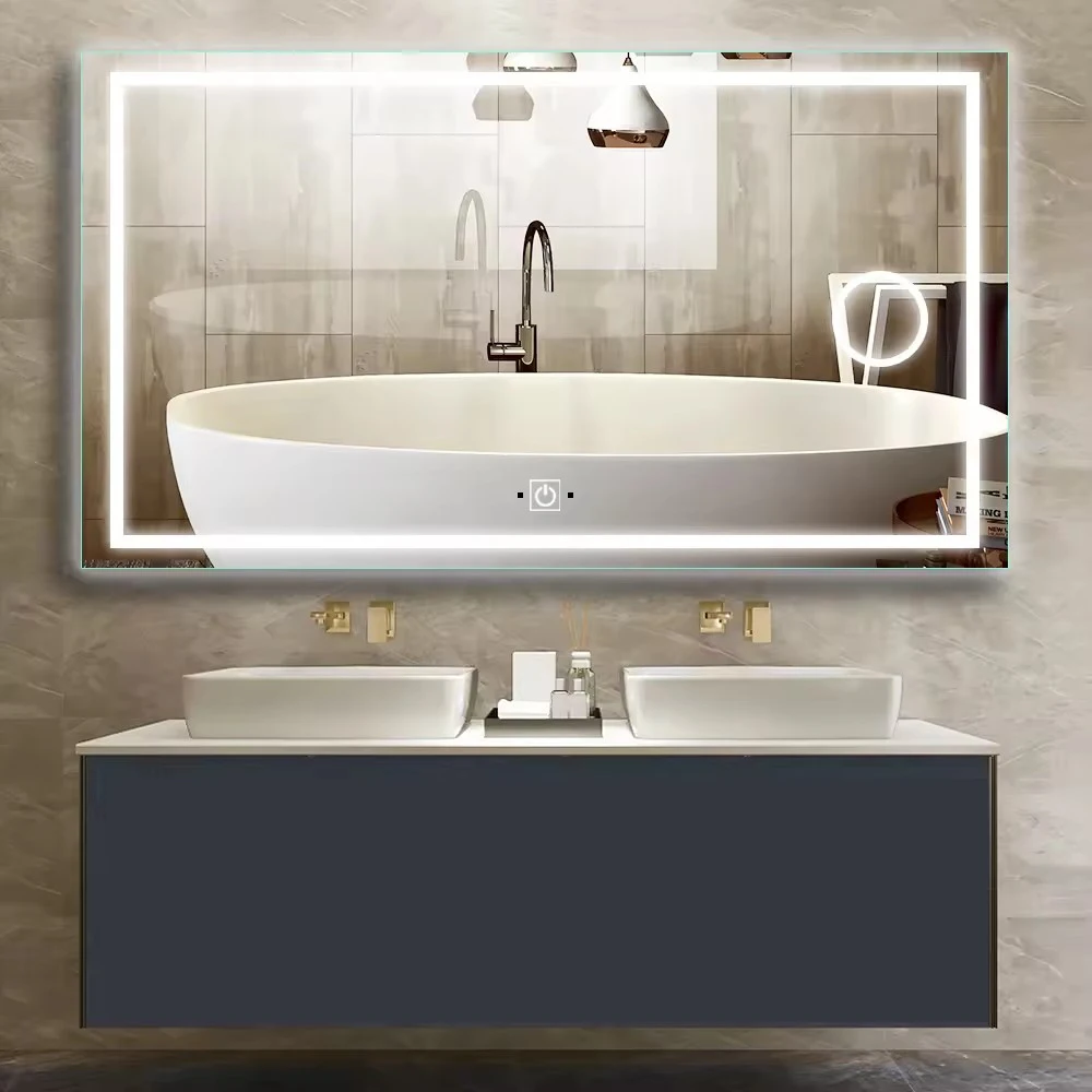 Hot sale Bluetooth Display Smart Touch LED Lighting Mirror Bathroom Led Vanity Magnify