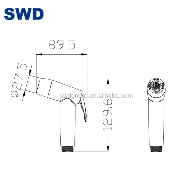 Мойка ручной душ полезно для ухода за внешностью и биде с Abs латунь Sus (нержавеющая сталь хром комплект покрытием биде спрей Shattaf биде Ручная стирка биде