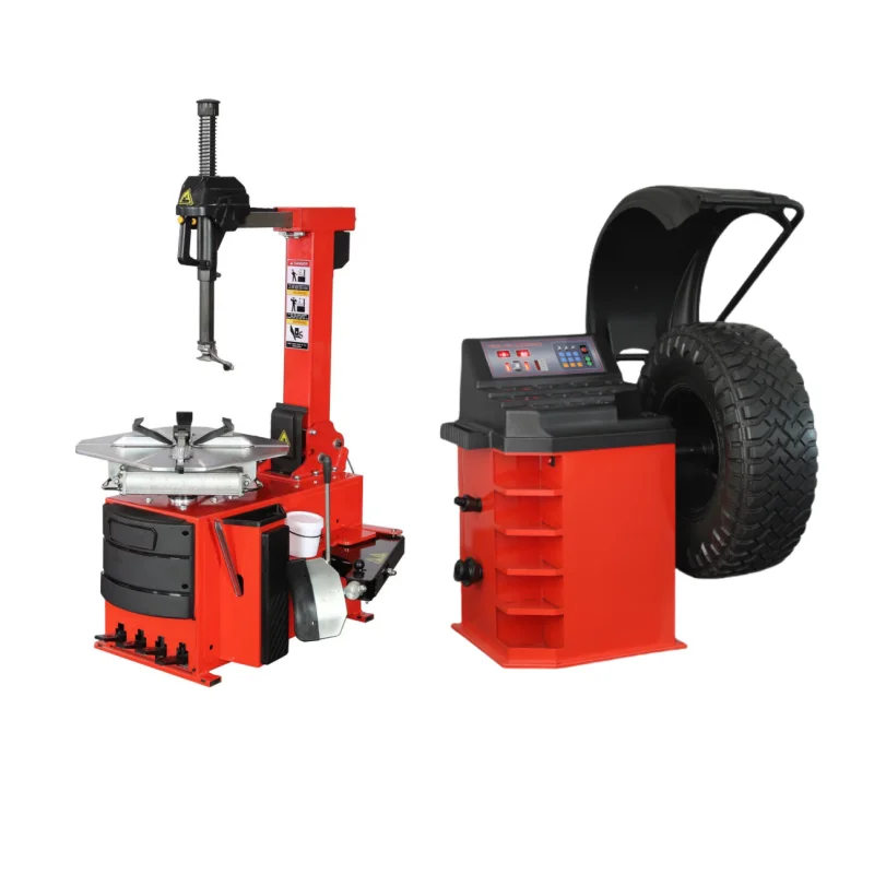 China Manufactured Automatic Pneumatic Car Tire Changer Manual Tire Changer and Balancer Combo Machine for Car Tyre Changing