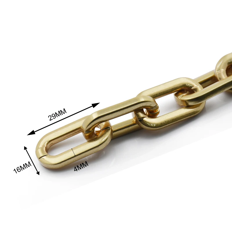 Высококачественные модные дизайнерские позолоченные латунные цепи для кошелька сумки