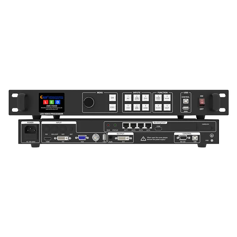 Amoonsky VS400-L Video Processor With Linsn Sending Card Supports Linsn System  All In One Controller For LED Fixed  Advertising