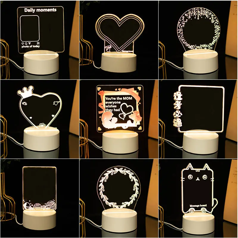 Unique products Trending Products 2023 New Arrivals Gifts Sets electronic gadgets Custom Design White Luminous Led Night Lamp
