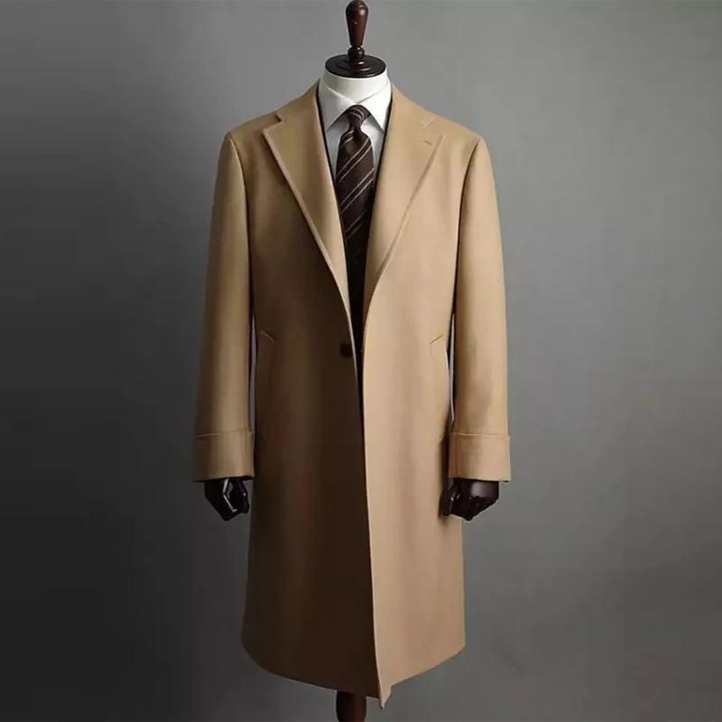 Bespoke Custom Mens High Quality Wool Cashmere Winter coats