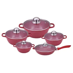 Dessini Cookware Set Printing Pot Sets Kitchenware Sets Glass Lid With Stainless Steel Knob