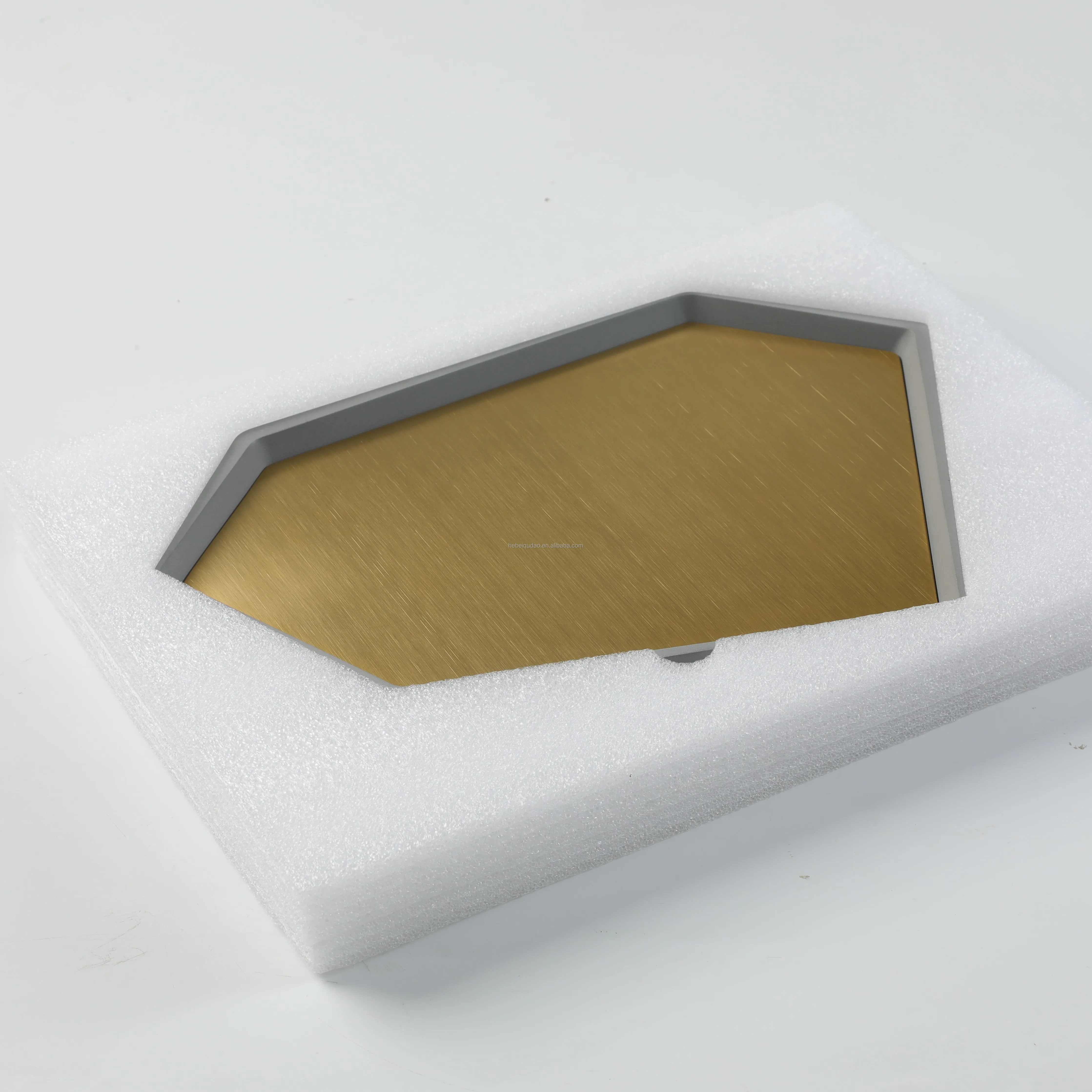 China Hot Sales Cement Groceries Tray Luxury Jewelry Concrete Tray Decoration Desktop Tea Tray for Home Office Hotel