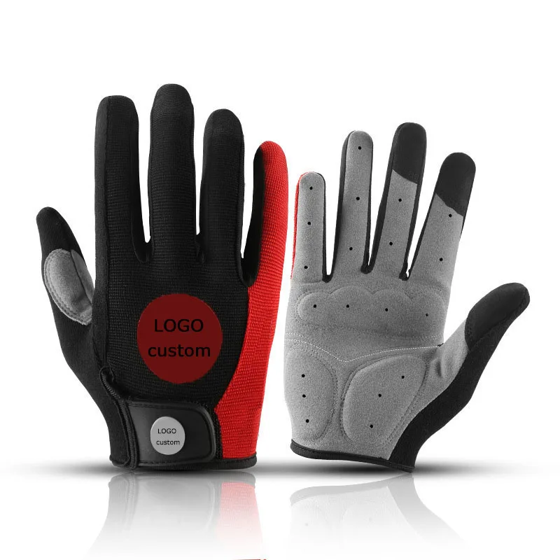 Full finger sports durable mountain bike cycling gloves