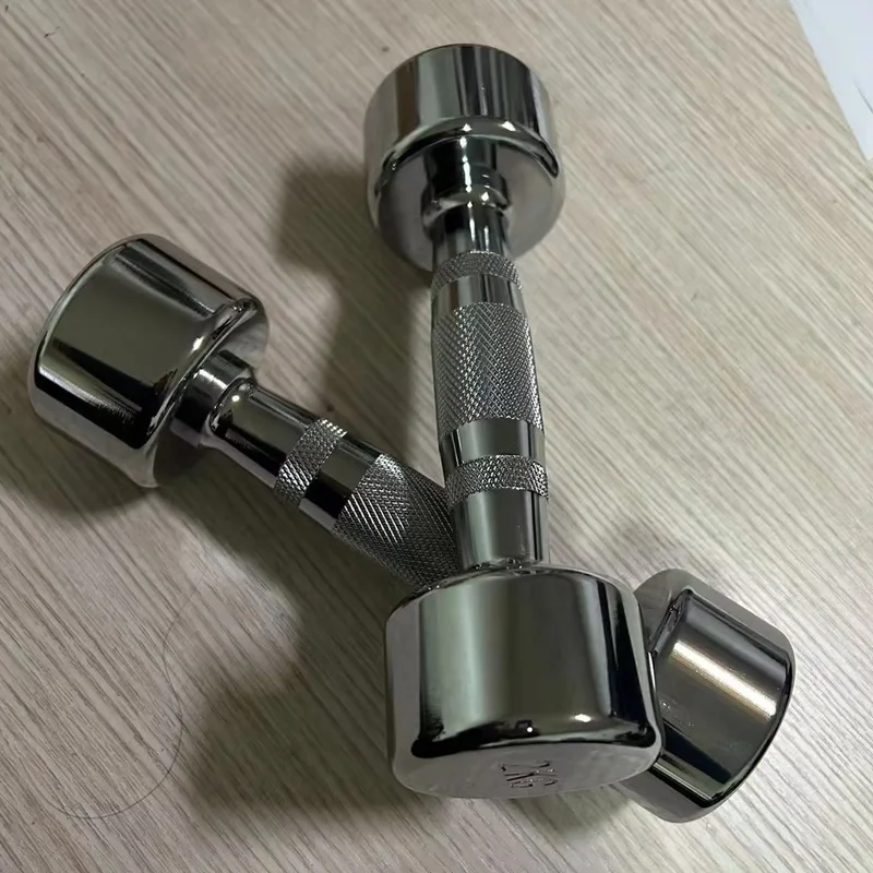 Fitness Equipment Weightlifting Electroplated dumbbells 1-10kg steel chromed dumbbell for women