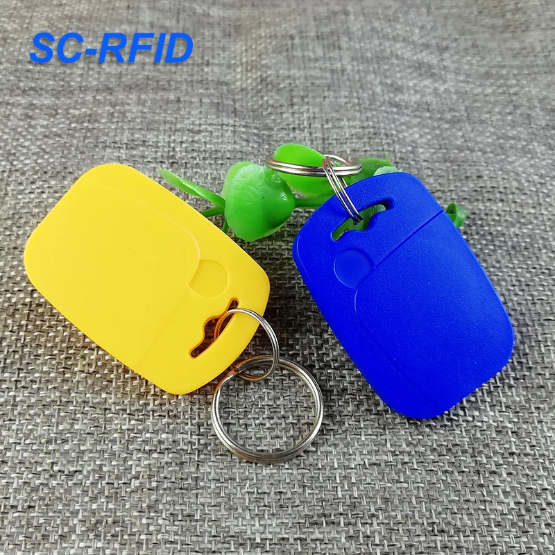 13.56MHZ Programmable ABS RFID keyfob/Keychain For Access Control