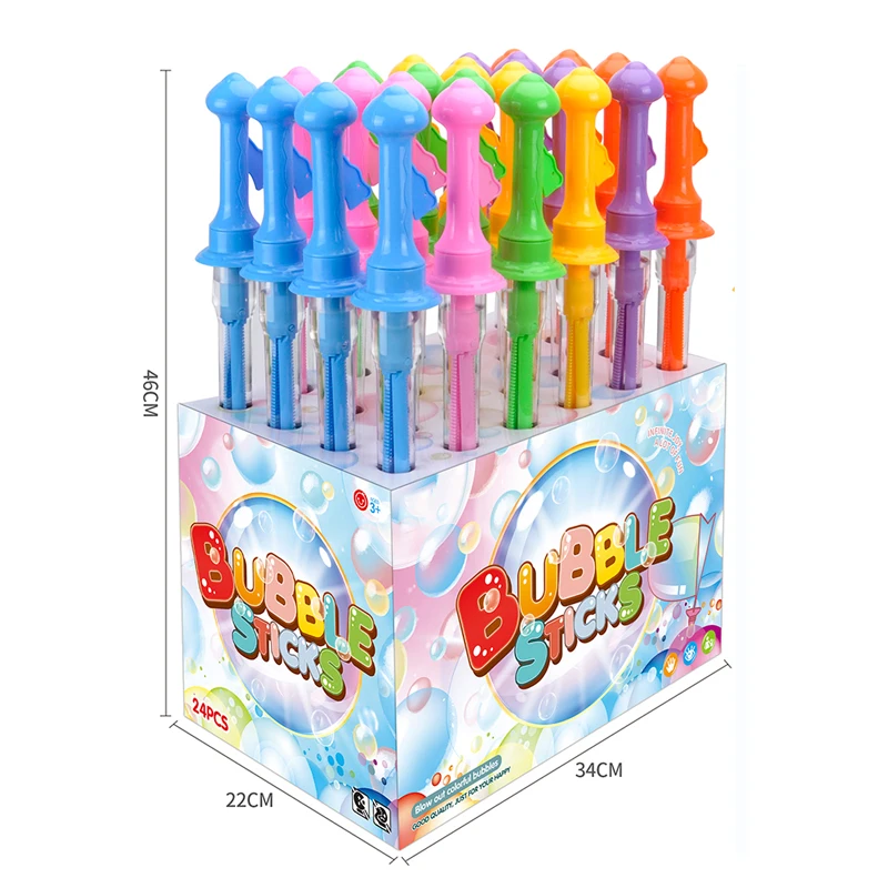 Summer Toy Sword Bubble Stick Outdoor/Indoor Activity Use Wedding Party Favors Supplies Colorful Bubble Blower Wand for Children