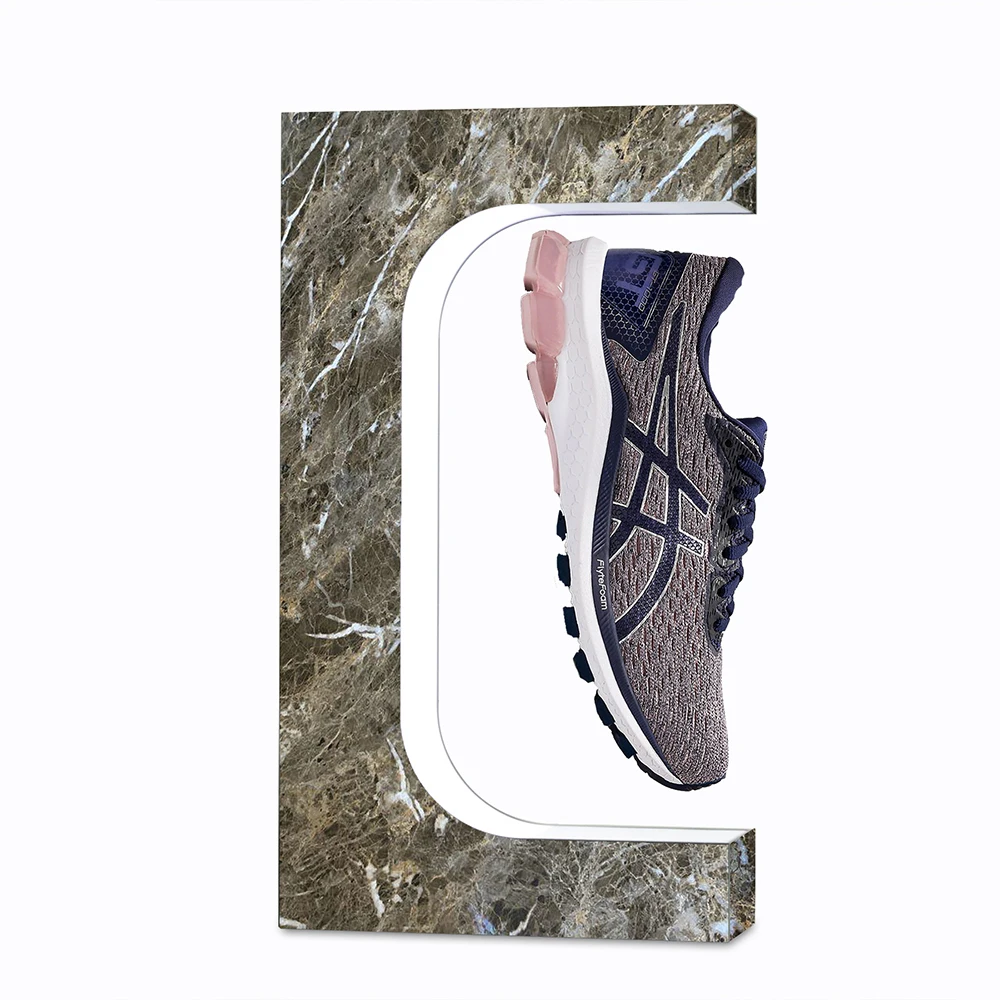 Levitation Shoes Rotation Magnetic Floating Shoes Display Racks with LED Light