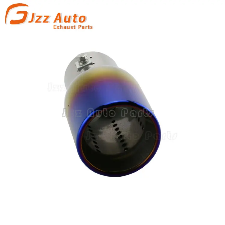 Single Exit Hole Exhaust System Replacement Parts Round-rolled Tips Universal Ponteira De Escape Muffler End Tips Custom Logo