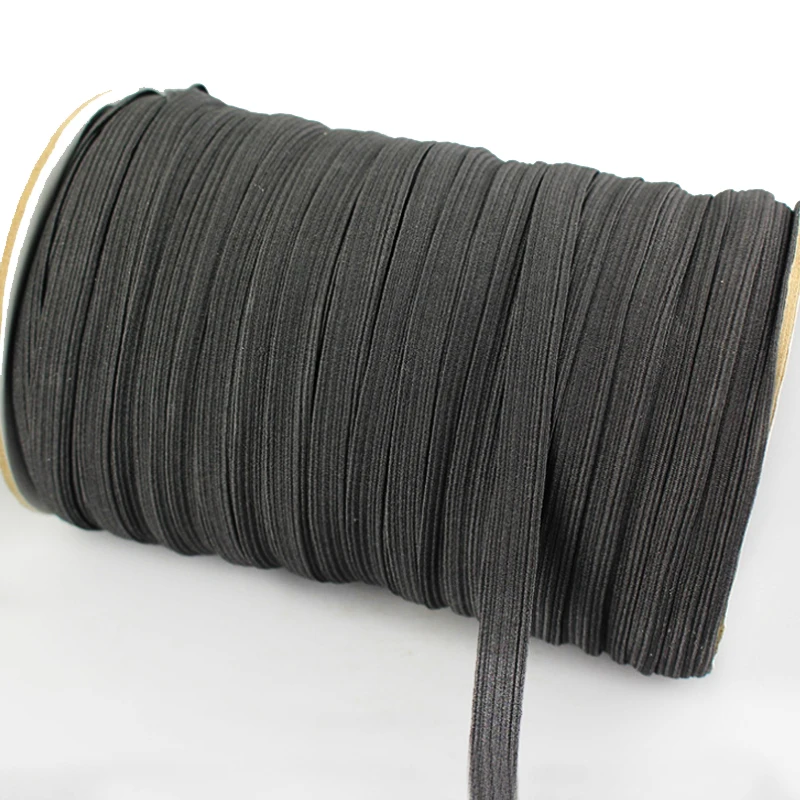 Handaiyanl2 in 1te Black Color Skinny Narrow 3 Lipstick 100% Polyester Elastic Band Garment Bags Home Textile Shoes Webbing