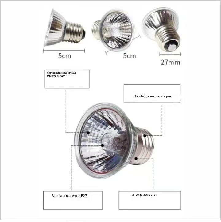 110V -130V 25W способствует поглощению кальция Черепаха Солнечная Подсветка лампа Горячая галогенная