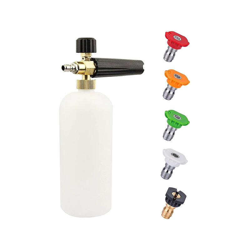 1/4 Quick Connector Snow Foam Cannon Lance For Cleaning Cars/Trucks, Car Wash Pressure Washer Spray Gun/Nozzle
