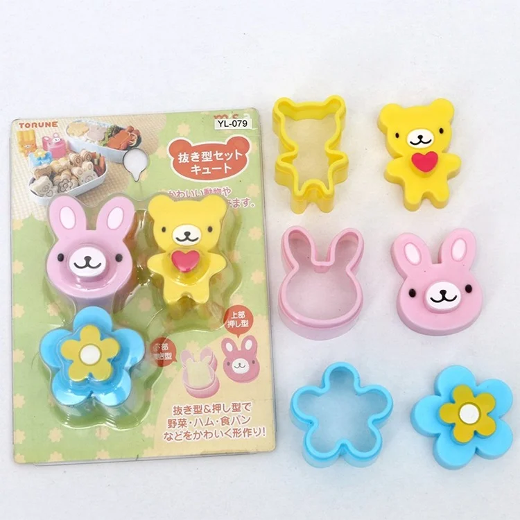 Buy Sandwich Cookie Cutters Set Bread Cookie Cutter Molds Plastic Biscuit Cutters