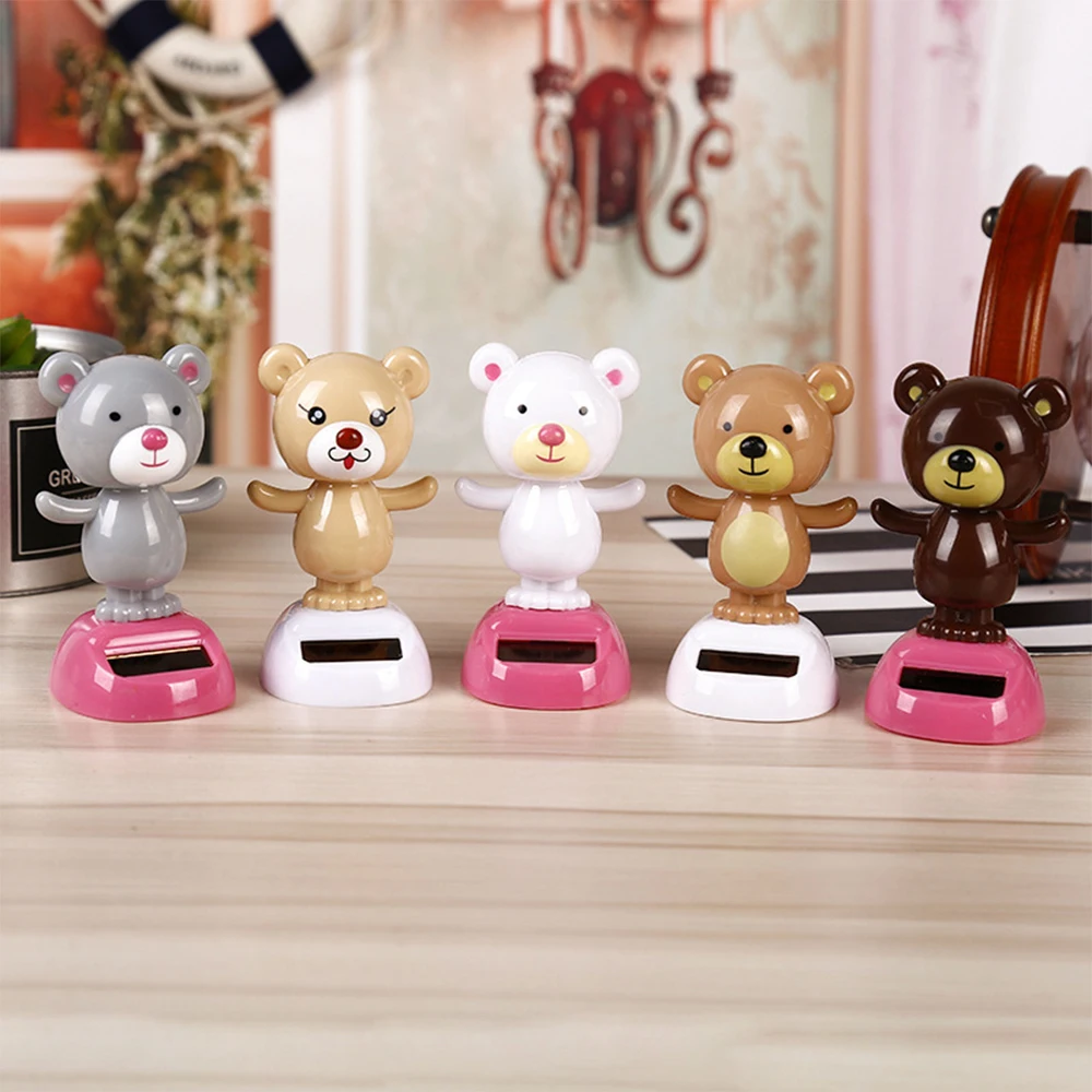 Dancing Monkey Toy Solar Powered Dancing Animal Dolls Swinging Animated Bobble Dancer Window Sun Catcher