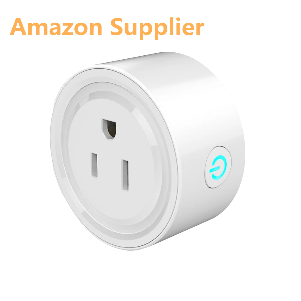 US UK EU Tuya Home Wifi Smart Electrical Plug with Socket Customized Logo Brand Wall Socket Amazon Alexa Google Plug