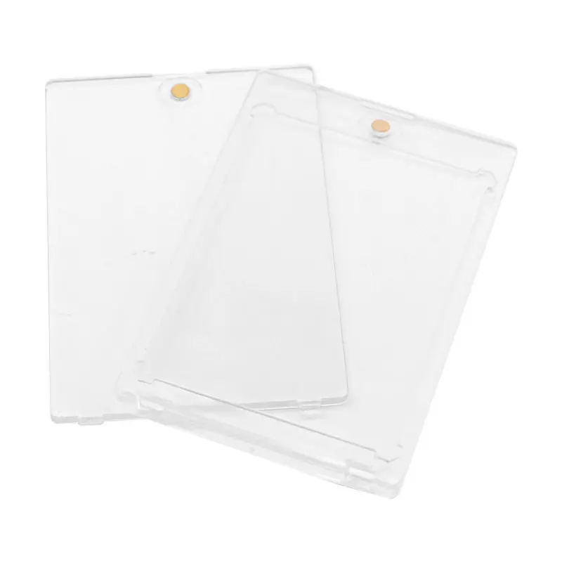 Custsom Case Trading Playing Card Game Basketball Football Holographic Foil Magnetic One Touch Holder Sports Trading Cards Boxes