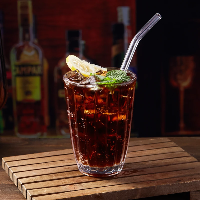 Transparent Ribbed Crystal Coupe Champagne Glasses Vertical Striped Martini Ice Cream Cups with Ribbed Design for restaurant