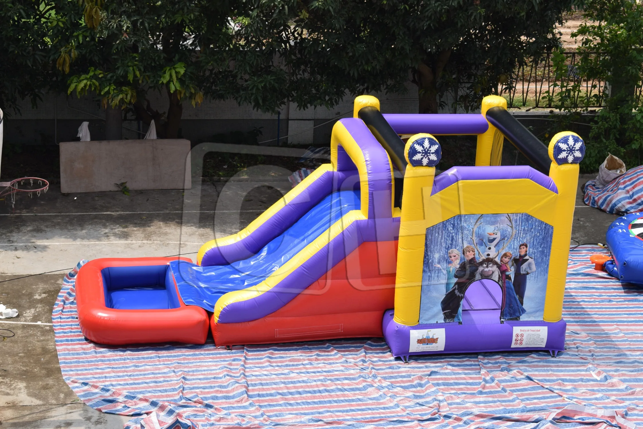 Combo Racer Slide Water Slide Water Park Play Equipment Inflatable Bounce House Water Slide