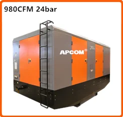  Новинка 2021 APCOM 145 psi 185CFM 185 CFM 8bar дизельный винтовой воздушный компрессор для шахты и сверления домкрата