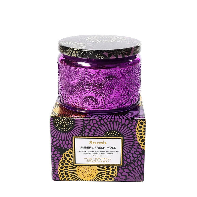 
Luxury Private Label party Natural Aromatherapy Essential Oils Soy Wax Candles For 30 Hours Burning Time Scented Candle Jar 