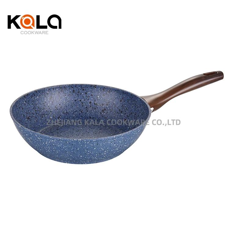 Kitchen Non-Stick Granite Cookware Set Marble Grill Frying Pan Forged Aluminum Cooking Pots Good Selling Spiral or Induction