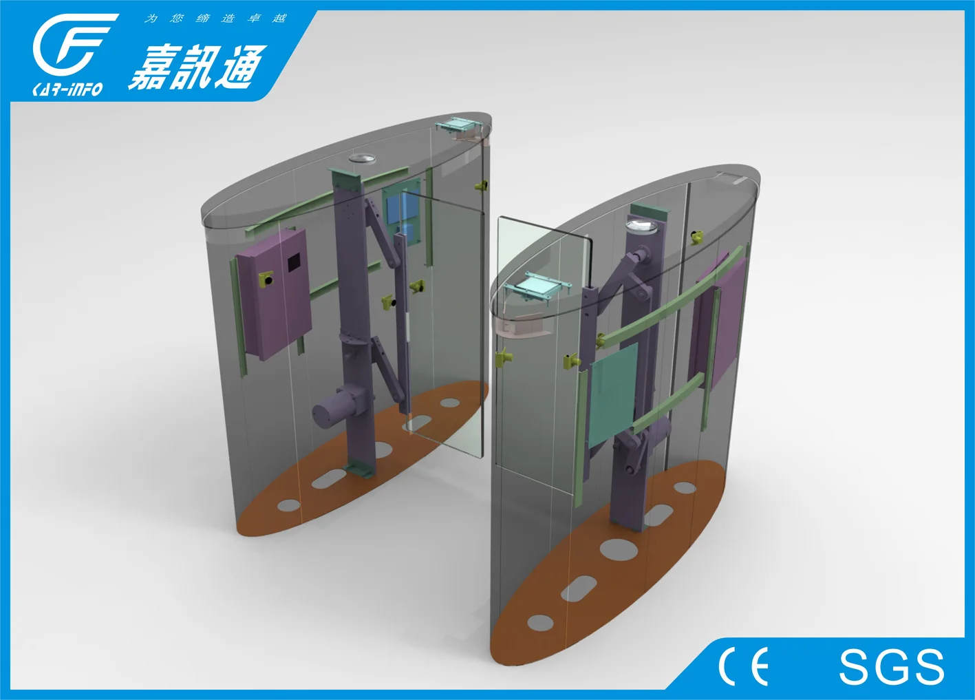 Водонепроницаемый Пешеходный турникет, безопасный качающийся барьер, Wi-Fi турникет