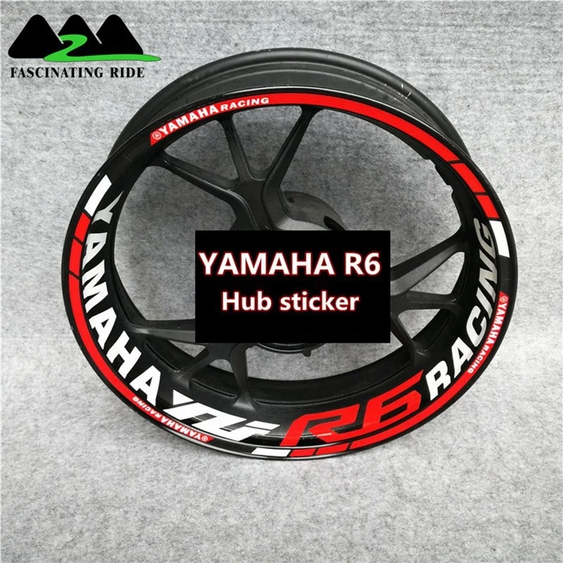 
R6 Motorcycles waterproof Reflective sticker motorcycles Individualization wheel stickers Reflective Rim Stripe Tape 
